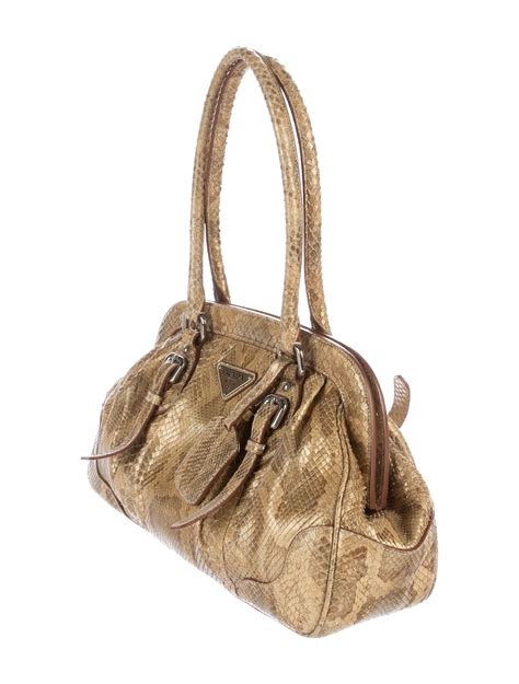 prada milano bag authentic|Prada snakeskin bag.